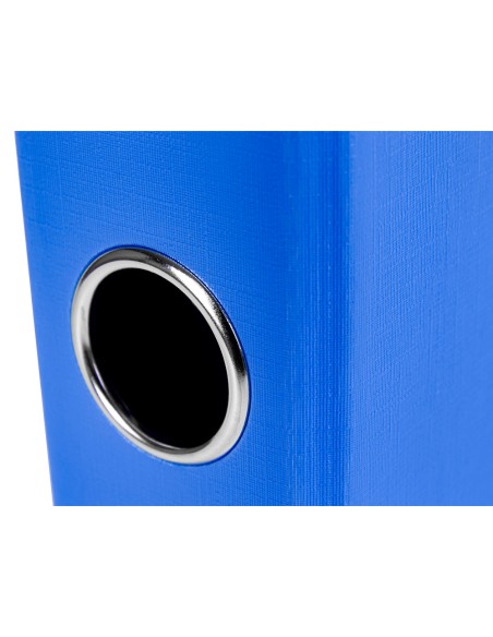 Archivador de palanca liderpapel folio documenta forrado pvc con rado lomo 52 mm azul compresor metalico