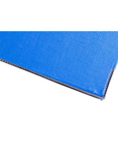 Archivador de palanca liderpapel folio documenta forrado pvc con rado lomo 52 mm azul compresor metalico