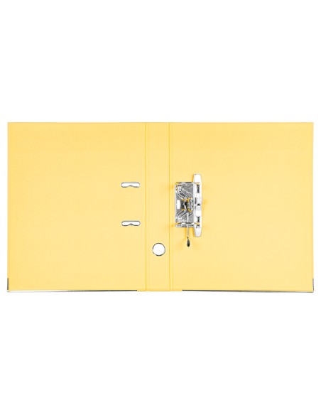 Archivador de palanca liderpapel folio documenta forrado pvc con rado lomo 52 mm amarillo compresor