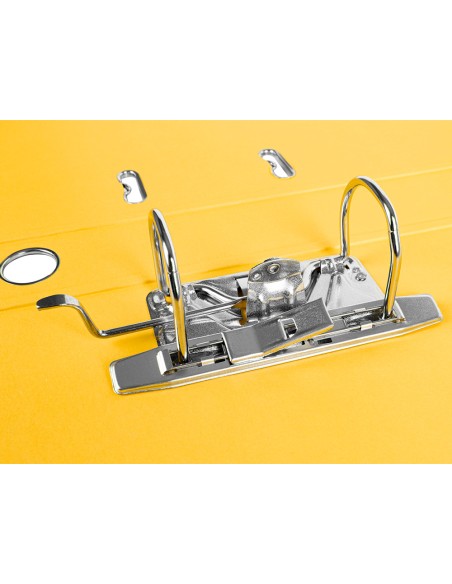 Archivador de palanca liderpapel folio documenta forrado pvc con rado lomo 52 mm amarillo compresor