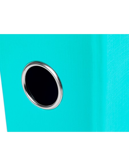 Archivador de palanca liderpapel folio documenta forrado pvc con rado lomo 75 mm verde claro compresor