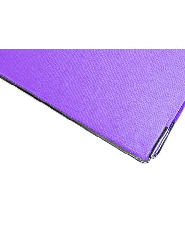 Archivador de palanca liderpapel folio documenta forrado pvc con rado lomo 75 mm lila compresor metalico