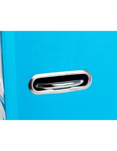 Archivador de palanca liderpapel folio documenta forrado pvc con rado lomo 75 mm celeste compresor metalico