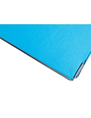 Archivador de palanca liderpapel folio documenta forrado pvc con rado lomo 75 mm celeste compresor metalico