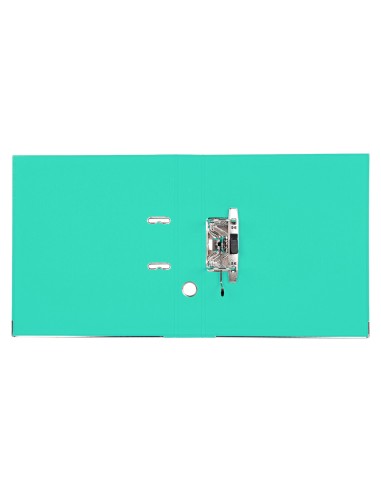 Archivador de palanca liderpapel a4 documenta forrado pvc con rado lomo 52 mm verde claro compresor