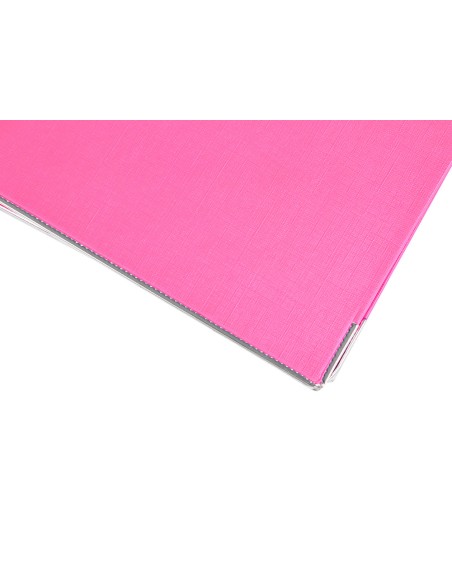 Archivador de palanca liderpapel a4 documenta forrado pvc con rado lomo 52 mm rosa compresor metalico