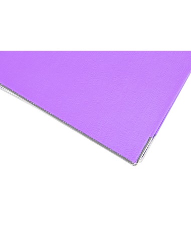 Archivador de palanca liderpapel a4 documenta forrado pvc con rado lomo 52 mm lila compresor metalico