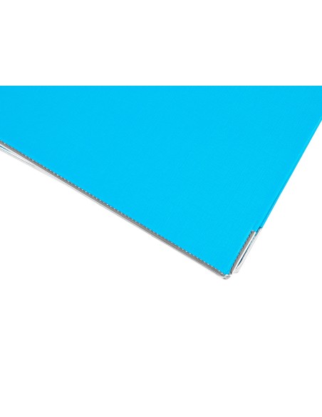 Archivador de palanca liderpapel a4 documenta forrado pvc con rado lomo 52 mm celeste compresor metalico