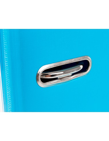 Archivador de palanca liderpapel a4 documenta forrado pvc con rado lomo 52 mm celeste compresor metalico