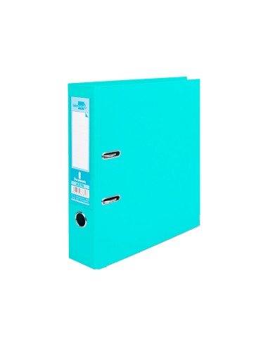 Archivador de palanca liderpapel a4 documenta forrado pvc con rado lomo 75 mm verde claro compresor