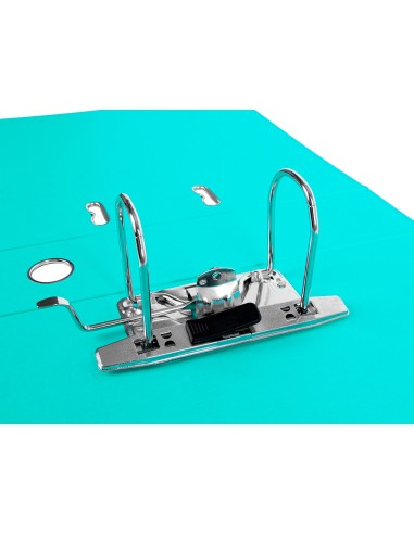 Archivador de palanca liderpapel a4 documenta forrado pvc con rado lomo 75 mm verde claro compresor