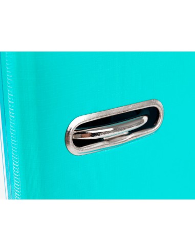 Archivador de palanca liderpapel a4 documenta forrado pvc con rado lomo 75 mm verde claro compresor
