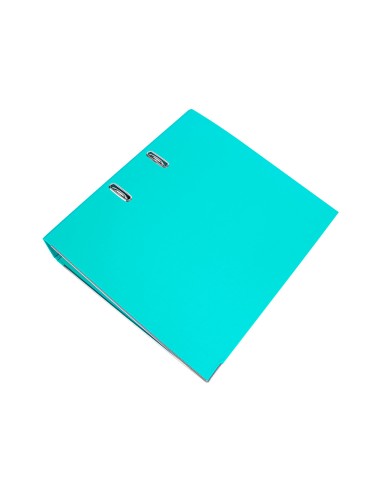 Archivador de palanca liderpapel a4 documenta forrado pvc con rado lomo 75 mm verde claro compresor