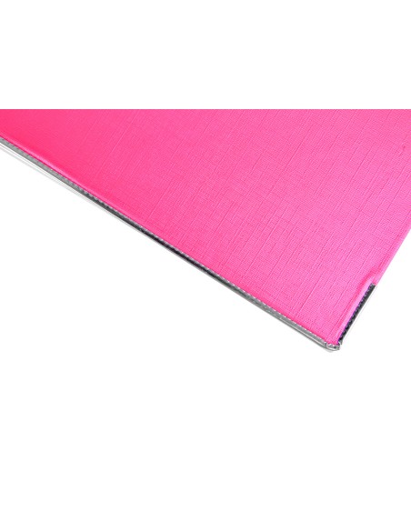 Archivador de palanca liderpapel a4 documenta forrado pvc con rado lomo 75 mm rosa compresor metalico