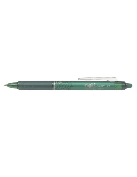 Boligrafo pilot frixion clicker borrable 07 mm color verde claro