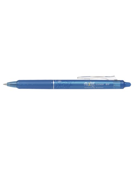 Boligrafo pilot frixion clicker borrable 07 mm color azul claro