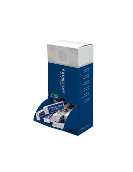 Goma de borrar staedtler mars plastic 526 50 expositor de 40 unidades