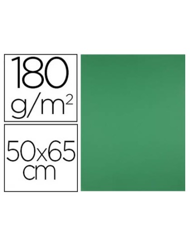 Cartulina liderpapel 50x65 cm 180g m2 verde navidad paquete de 25 hojas