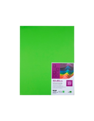 Cartulina liderpapel 50x65 cm 180g m2 verde pistacho paquete de 25 hojas
