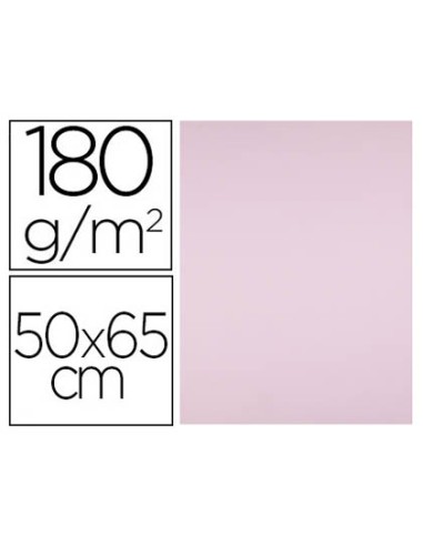 Cartulina liderpapel 50x65 cm 180g m2 rosa paquete de 25 hojas