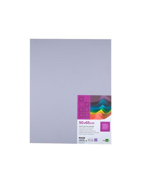Cartulina liderpapel 50x65 cm 180g m2 lila paquete de 25 hojas