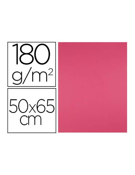 Cartulina liderpapel 50x65 cm 180g m2 fucsia paquete de 25 hojas