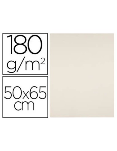 Cartulina liderpapel 50x65 cm 180g m2 crema paquete de 25 hojas