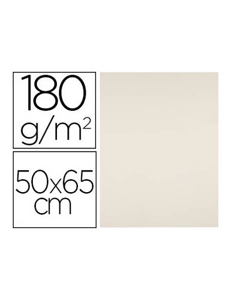 Cartulina liderpapel 50x65 cm 180g m2 crema paquete de 25 hojas