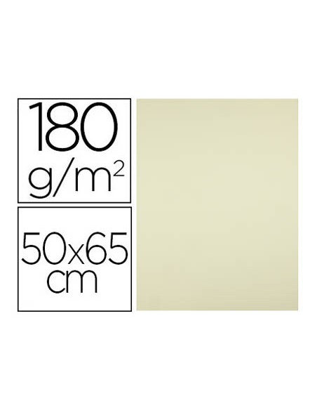 Cartulina liderpapel 50x65 cm 180g m2 amarillo paquete de 25 hojas