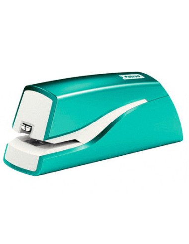 Grapadora petrus electrica e 310 wow turquesa metalizado capacidad 12 hojas usa grapa nº 10