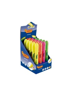 Marcador de cera gel jovi fluorescente expositor de 20 unidades colores surtidos