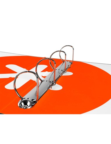 Carpeta 4 anillas 40 mm mixtas antartik a4 forrada color negro