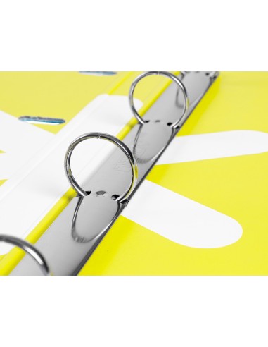 Carpeta con recambio antartik a4 cuadro 5mm forrada 4 anillas 25mm redondas color azul