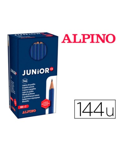 Lapices de grafito alpino junior caja de 144 unidades