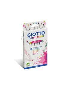 Rotulador giotto turbo scent fragancias florales caja de 8 unidades