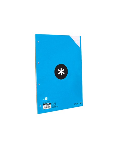 Recambio a4 100 hojas 90g m2 cuadro 5 mm 4 taladros bandas de 5 colores antartik