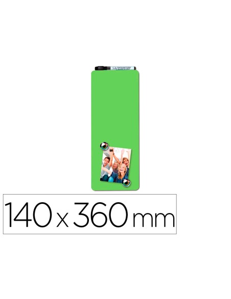 Pizarra rexel hogar magnetica 140x360 mm color verde