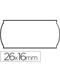 Etiquetas meto onduladas 26x16 mm blanca adh2 rollo de 1200 etiquetas