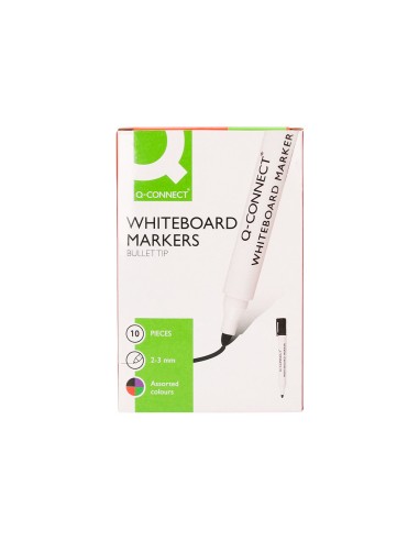 Rotulador q connect pizarra blanca colores surtidos punta redonda 3 mm