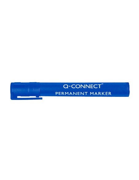 Rotulador q connect marcador permanente azul punta redonda 3 mm
