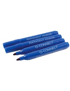 Rotulador q connect marcador permanente azul punta redonda 3 mm