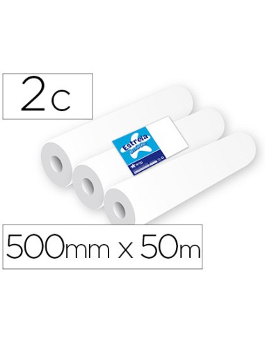 Rollo papel para camillas amoos 2 capas 67 servicios 500 mm x 50 m