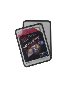 Marco porta anuncios tarifold magneto din a3 con 4 bandas magneticas en el dorso color negro pack de 2 unidades