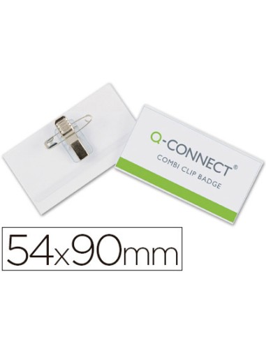 Identificador q connect con pinza e imperdible kf17458 54x90 mm