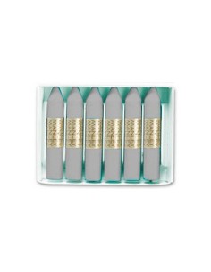 Lapices cera manley unicolor gris n72 caja de 12 unidades
