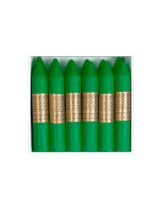 Lapices cera manley unicolor verde primavera n25 caja de 12 unidades