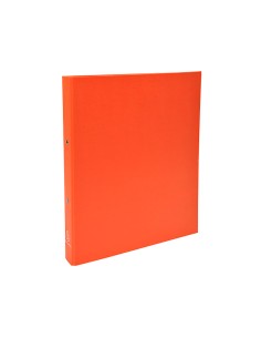 Carpeta de 2 anillas 30mm redondas exacompta din a4 carton forrado naranja