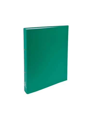 Carpeta de 2 anillas 30mm redondas exacompta din a4 carton forrado verde oscuro