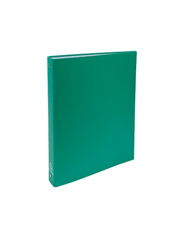 Carpeta de 4 anillas 30mm redondas exacompta din a4 carton forrado verde oscuro