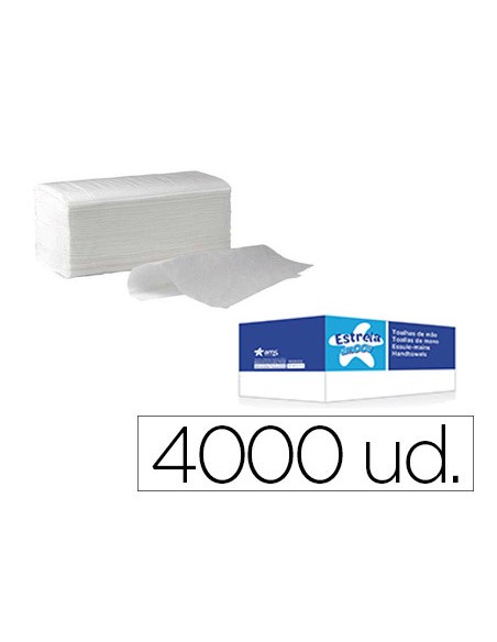 Toalla de papel secamanos amoos engarzada 2 capas 21x22 cm caja de 4000 unidades Toalla de papel secamanos amoos engarzada 2 capas 21x22 cm caja de 4000 unidades